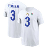 Odell Beckham Jr. Los Angeles Rams Nike Super Bowl LVI Name & Number T-Shirt - White
