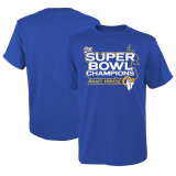 Los Angeles Rams Fanatics Branded Youth Super Bowl LVI Champions Parade T-Shirt - Royal Blue