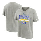 Los Angeles Rams Nike Preschool Super Bowl LVI Champions Locker Room Trophy T-Shirt-Gray