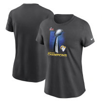 Los Angeles Rams Nike Women's Super Bowl LVI Champions Lombardi Trophy T-Shirt - Anthracite