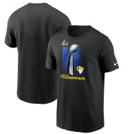 Los Angeles Rams Nike Super Bowl LVI Champions Lombardi Trophy T-Shirt - Black