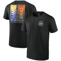 Cincinnati Bengals vs Los Angeles Rams Fanatics Branded Super Bowl LVI Matchup Big & Tall Dueling T-shirt/Black