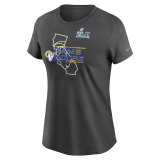 Los Angeles Rams Nike Women's Super Bowl LVI Champions Hometown T-Shirt - Anthracite Black