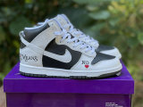 Authentic Supreme x Nike SB Dunk High “By Any Means” Black/White-Varsity Red