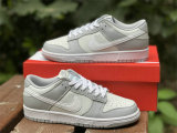 Authentic Nike Dunk Low Pure Platinum/White-Wolf Grey