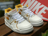 Authentic Nike Air Flight 13 Mid White/Gold