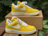 Authentic LV x Nike Air Force 1 Low Yellow/White