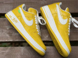 Authentic LV x Nike Air Force 1 Low Yellow/White