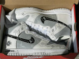 Authentic Nike SB Dunk High Grey/White