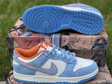 Authentic Nike Dunk Low Light Blue/Orange