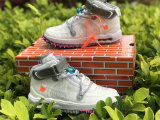 Authentic Off-White x Nike Air Force 1 Mid White/Clear-White