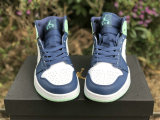 Authentic Air Jordan 1 Mid GS “Blue Mint”