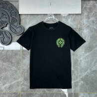 Chrome Hearts short round collar T-shirt S-XL (99)