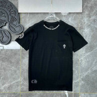Chrome Hearts short round collar T-shirt S-XL (90)