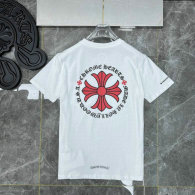Chrome Hearts short round collar T-shirt S-XL (109)