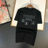 Fendi short round collar T-shirt M-XXXL (176)