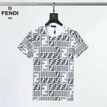 Fendi short round collar T-shirt M-XXXL (173)