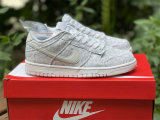Authentic Nike Dunk Low White/Grey Fog