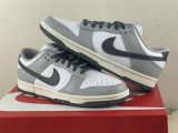 Authentic Nike Dunk Low Rice/Grey/Black