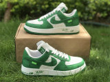 Authentic LV X Nike Air Force 1 White/Green