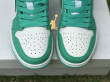 Authentic Air Jordan 1 Low White/New Emerald