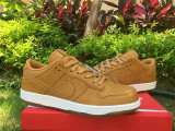 Authentic Nike Dunk Low White/Light Brown