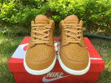 Authentic Nike Dunk Low White/Light Brown