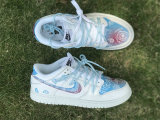 Authentic Nike Dunk Low White/Light Blue