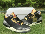 Authentic Air Jordan 3 WMNS “Black Gold”