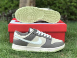 Authentic Nike Dunk Low White/Grey/Sail/Green