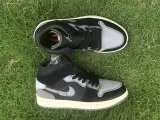 Authentic Air Jordan 1 Mid GS Craft “Inside Out” Black