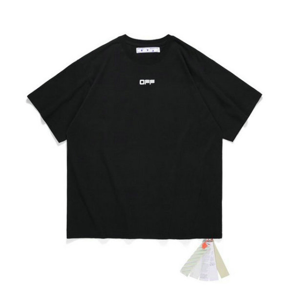 OFF-WHITE short round collar T-shirt S-XL (104)