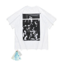 OFF-WHITE short round collar T-shirt S-XL (153)