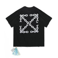 OFF-WHITE short round collar T-shirt S-XL (117)