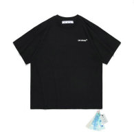 OFF-WHITE short round collar T-shirt S-XL (103)