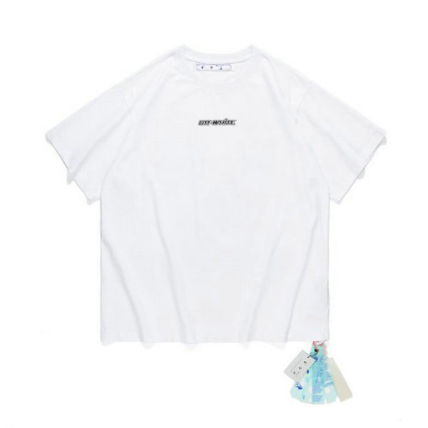 OFF-WHITE short round collar T-shirt S-XL (135)