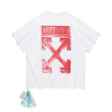 OFF-WHITE short round collar T-shirt S-XL (150)