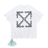 OFF-WHITE short round collar T-shirt S-XL (145)