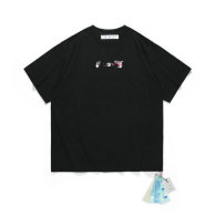 OFF-WHITE short round collar T-shirt S-XL (112)