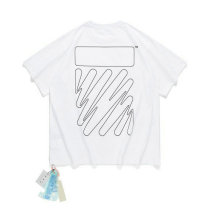 OFF-WHITE short round collar T-shirt S-XL (154)