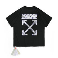 OFF-WHITE short round collar T-shirt S-XL (118)