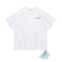 OFF-WHITE short round collar T-shirt S-XL (129)