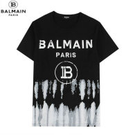 Balmain short round collar T-shirt S-XXL (13)