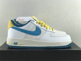 Authentic Nike Air Force 1'07 Blue/Yellow/White