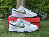 Authentic Nike Dunk Low White/Grey (3D-Styled Swooshes)