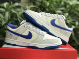 Authentic Nike Dunk Low White/Game Royal/Sail