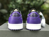 Authentic Air Jordan 1 Low Golf “Court Purple” GS