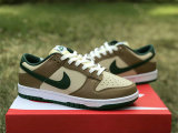 Authentic Nike Dunk Low Beige/Brown Green