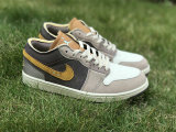 Authentic Air Jordan 1 Low GS Brume Taupe/Grey/White