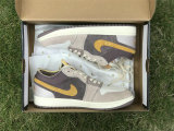 Authentic Air Jordan 1 Low GS Brume Taupe/Grey/White